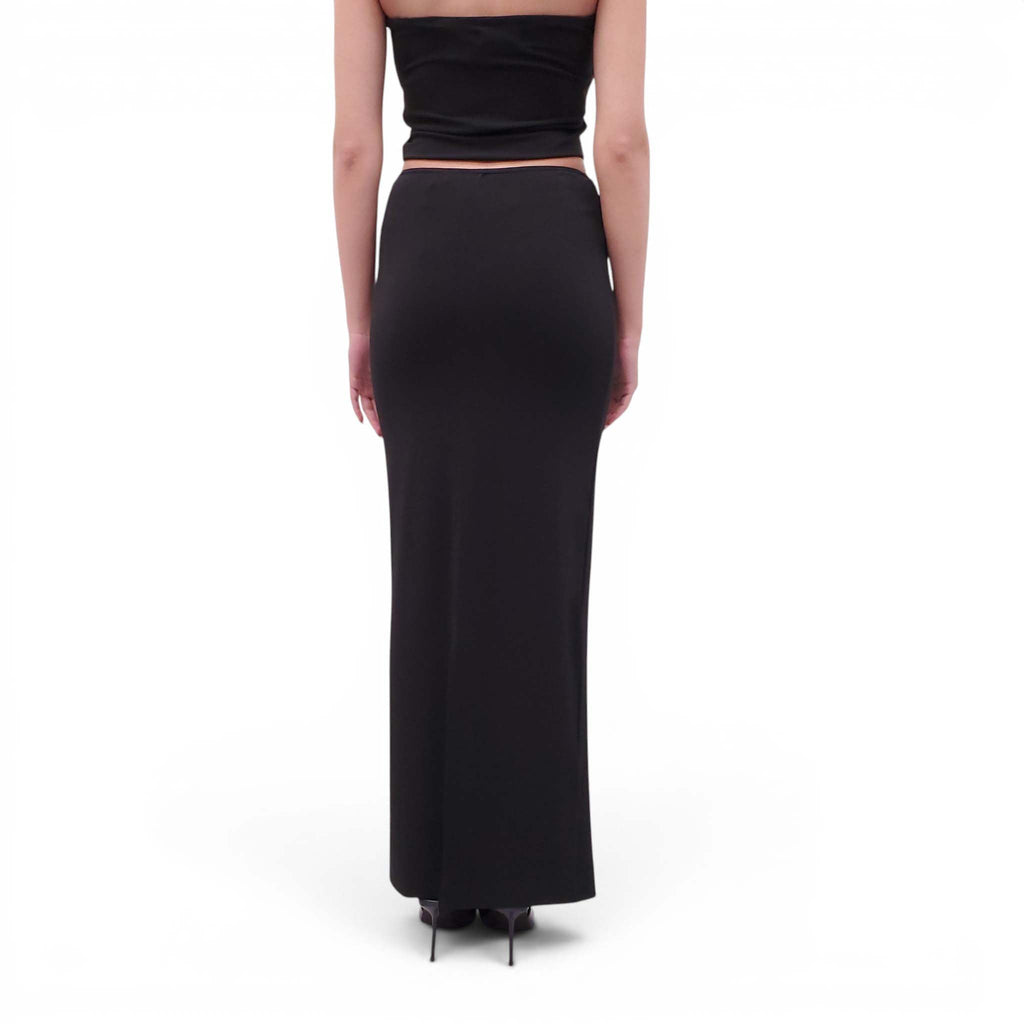 ÉTERNE BLACK 2-PIECE TUBE SKIRT SET - SIZE M