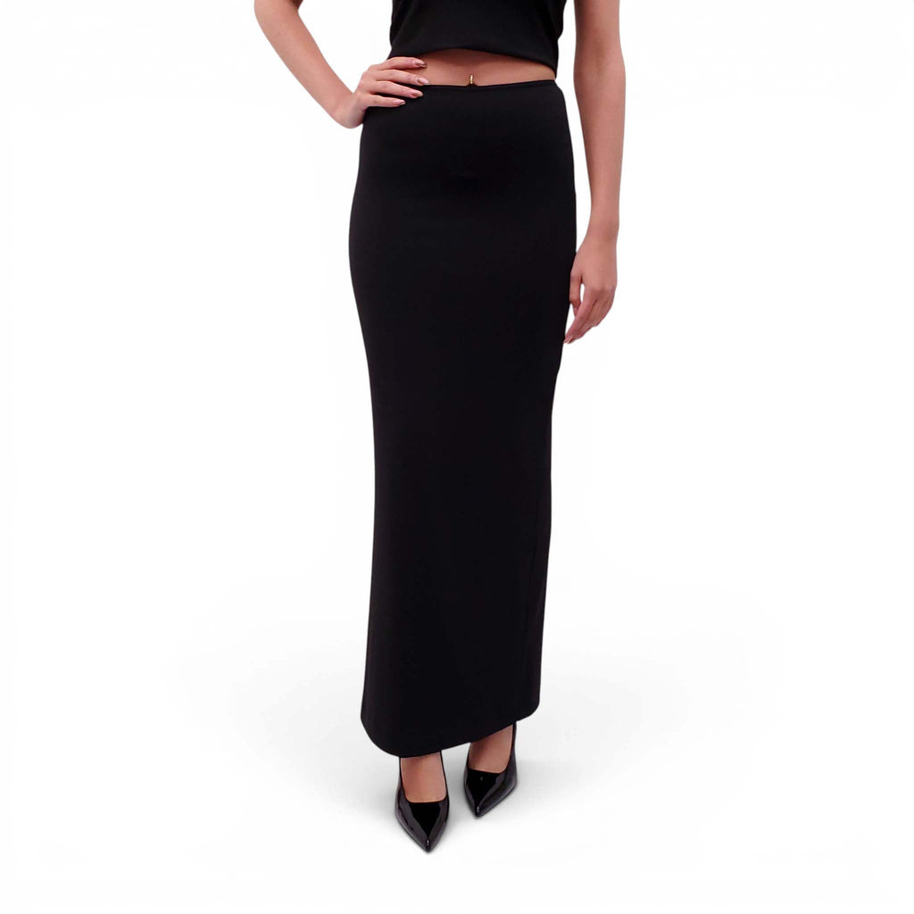 ÉTERNE BLACK 2-PIECE TUBE SKIRT SET - SIZE M
