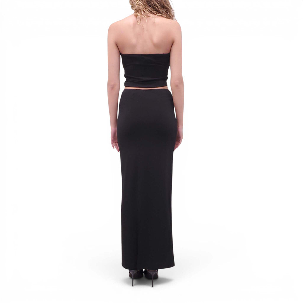ÉTERNE BLACK 2-PIECE TUBE SKIRT SET - SIZE M