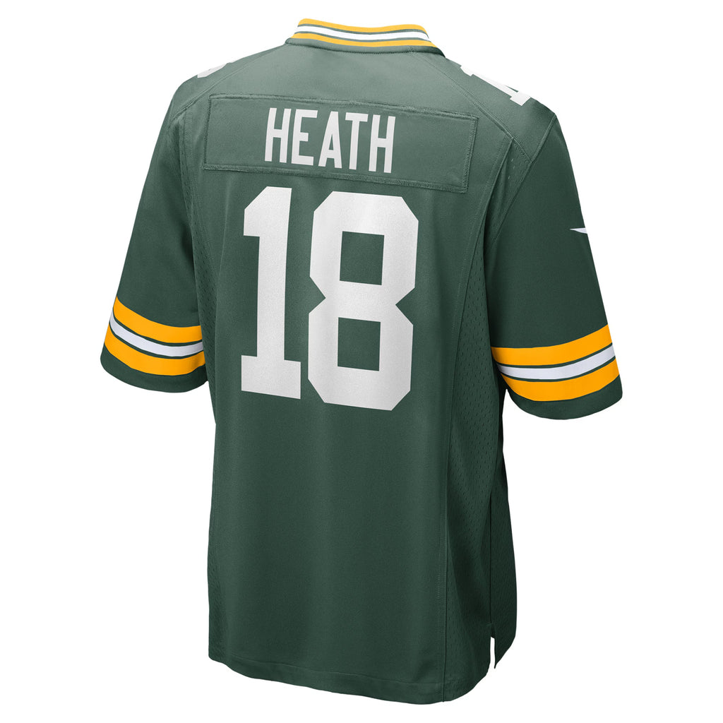 Green Bay Packers Malik Heath Green Game Jersey