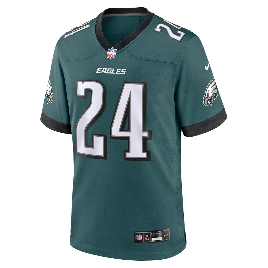 Philadelphia Eagles Andrew Mukuba Midnight Green Team Game Jersey