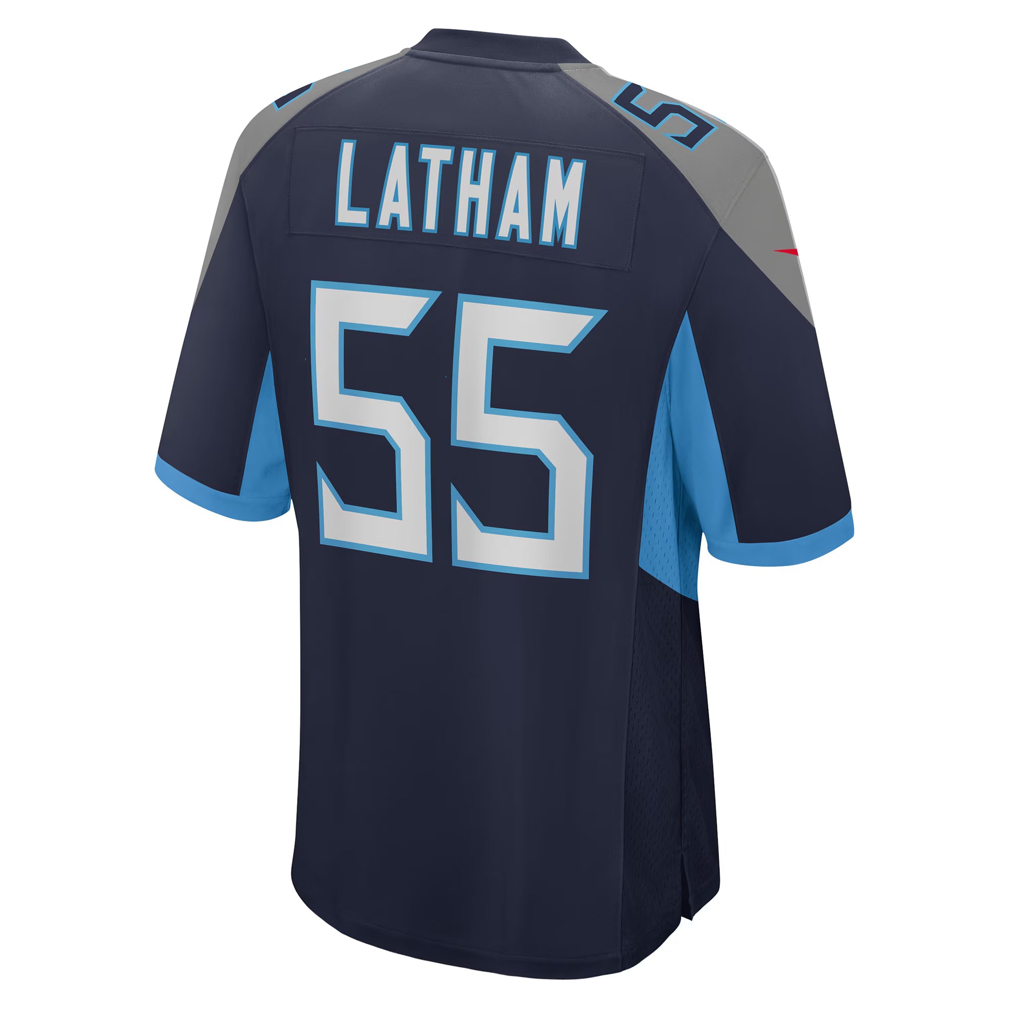 Tennessee Titans JC Latham Navy Player Game Jersey