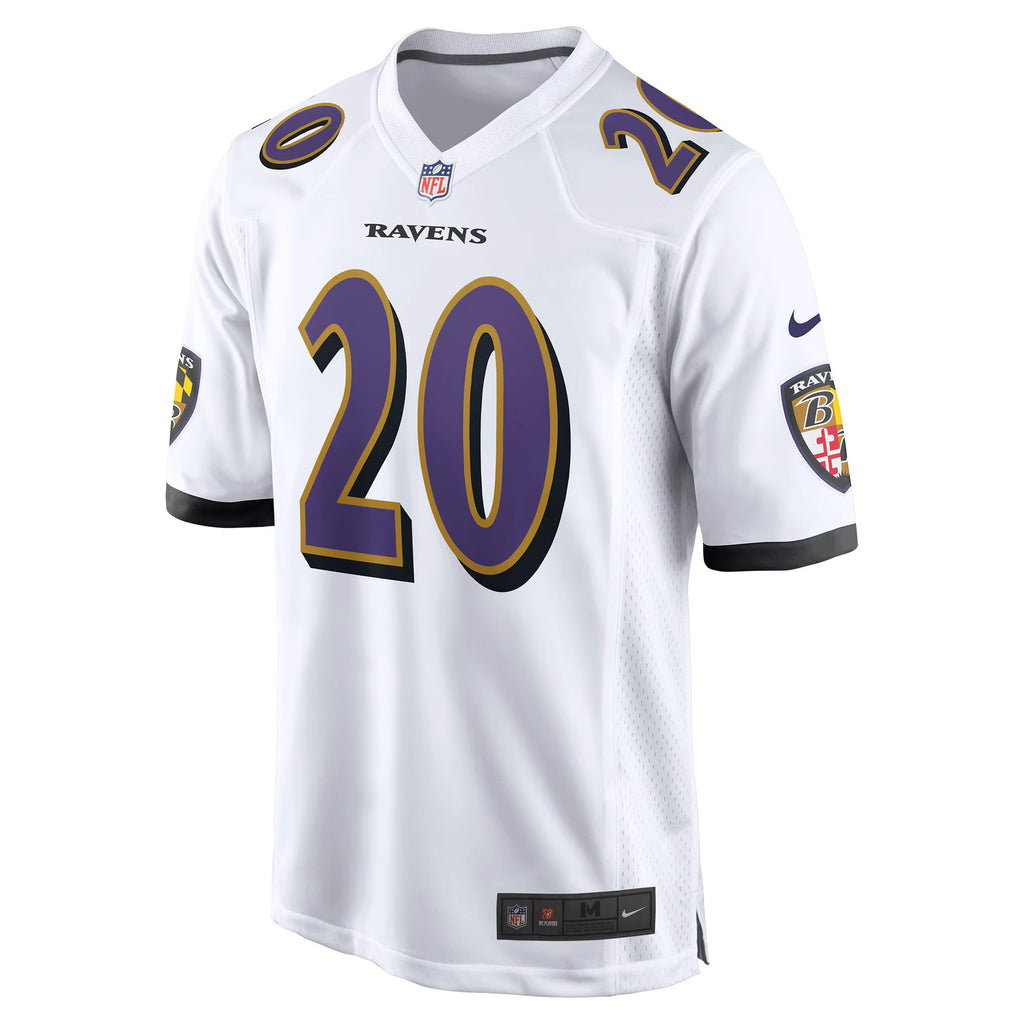 Baltimore Ravens Ed Reed White Retired Player Game Jersey