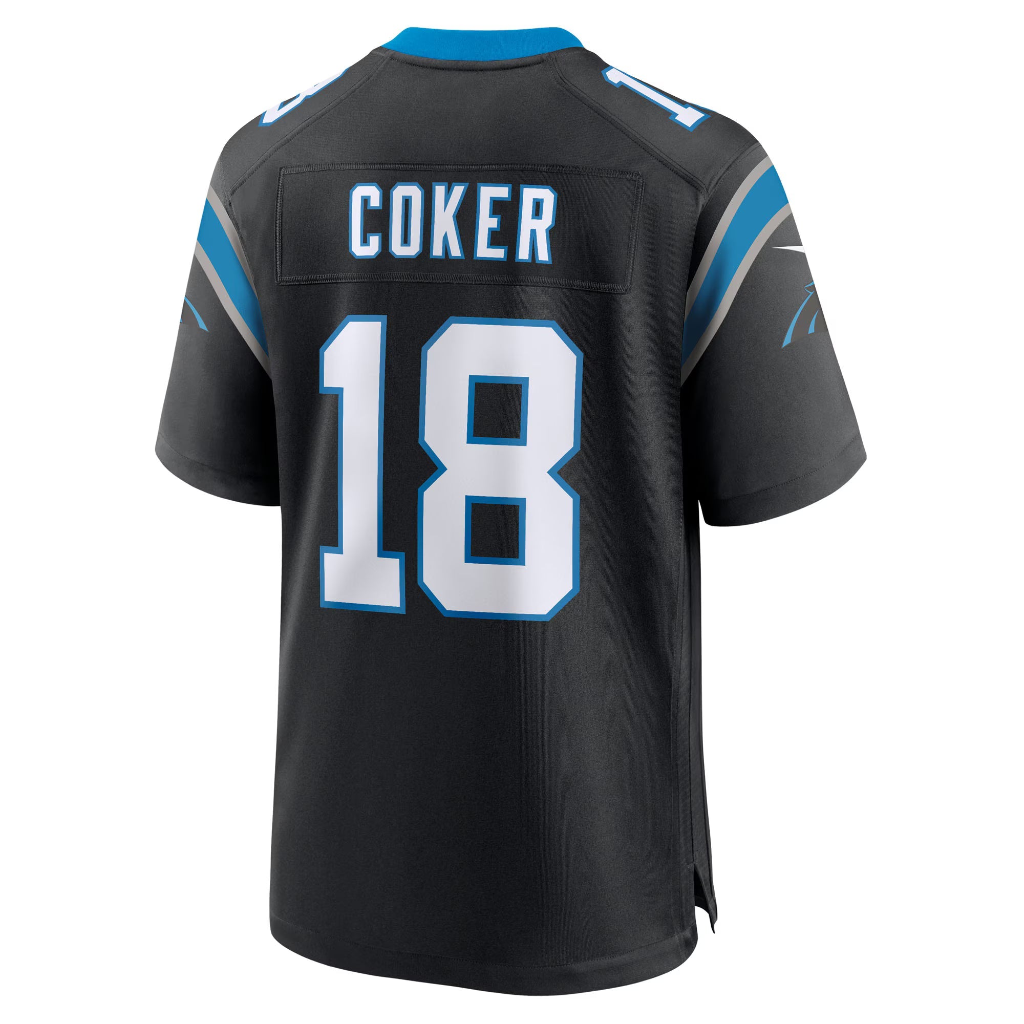 Carolina Panthers Jalen Coker Black Team Game Jersey