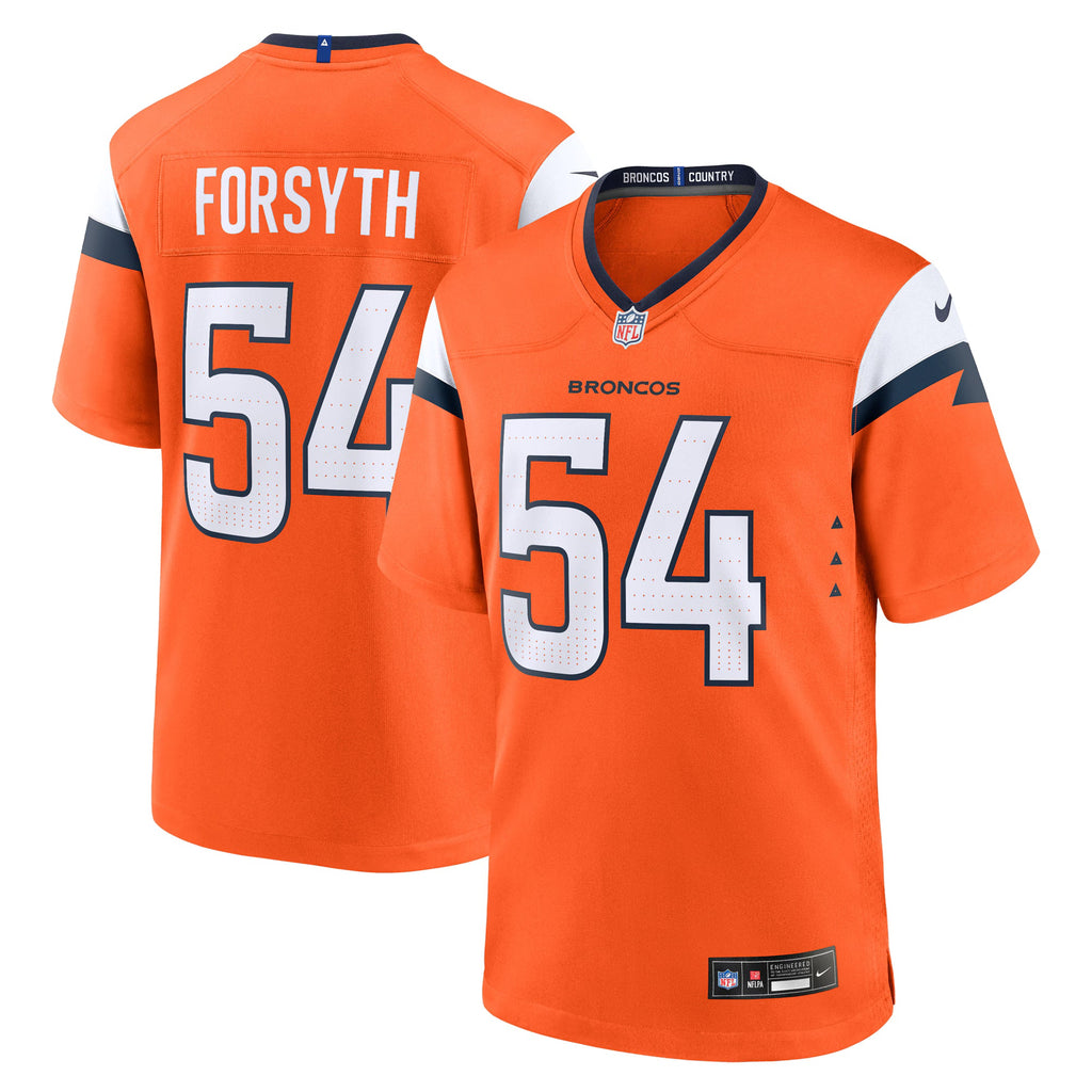 Denver Broncos Alex Forsyth Orange Team Game Jersey