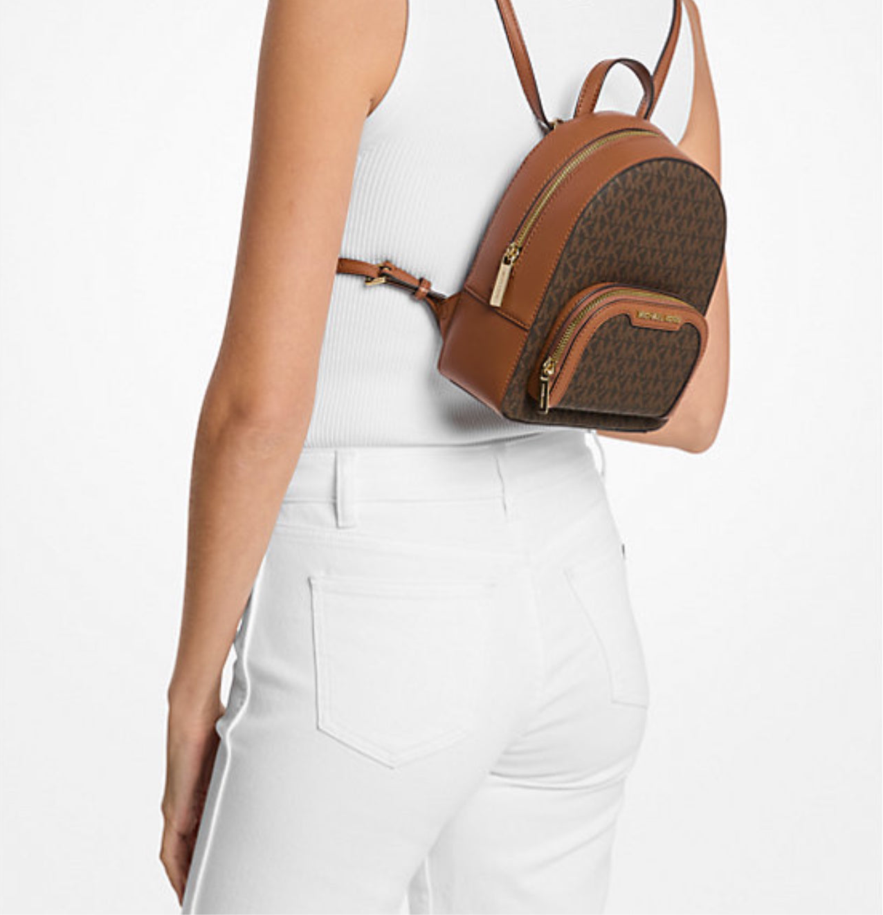 NWT Michael Kors Jaycee XS Mini Convertible Zip Pocket Backpack/Crossbody