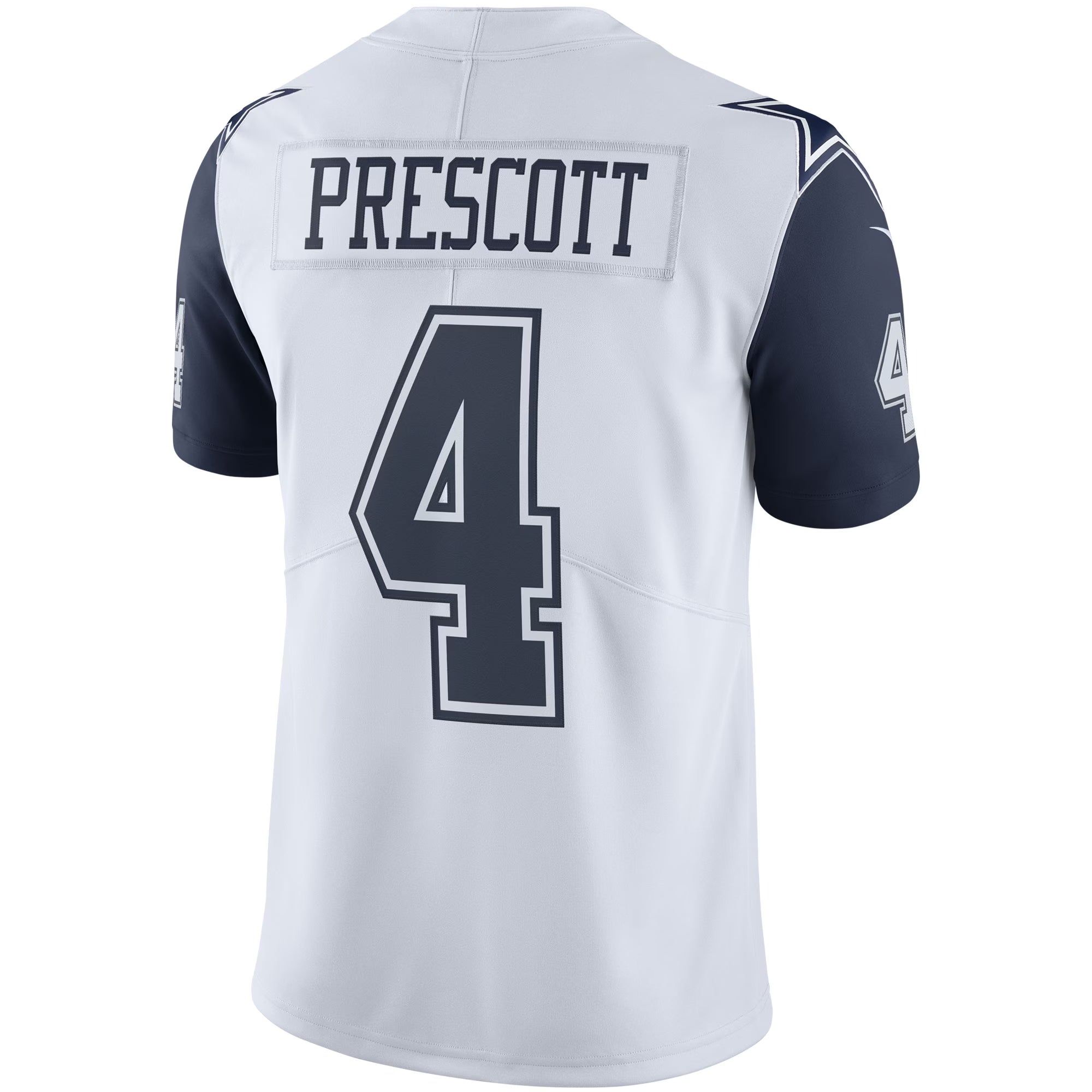 Dallas Cowboys Dak Prescott White Color Rush Vapor Limited Jersey