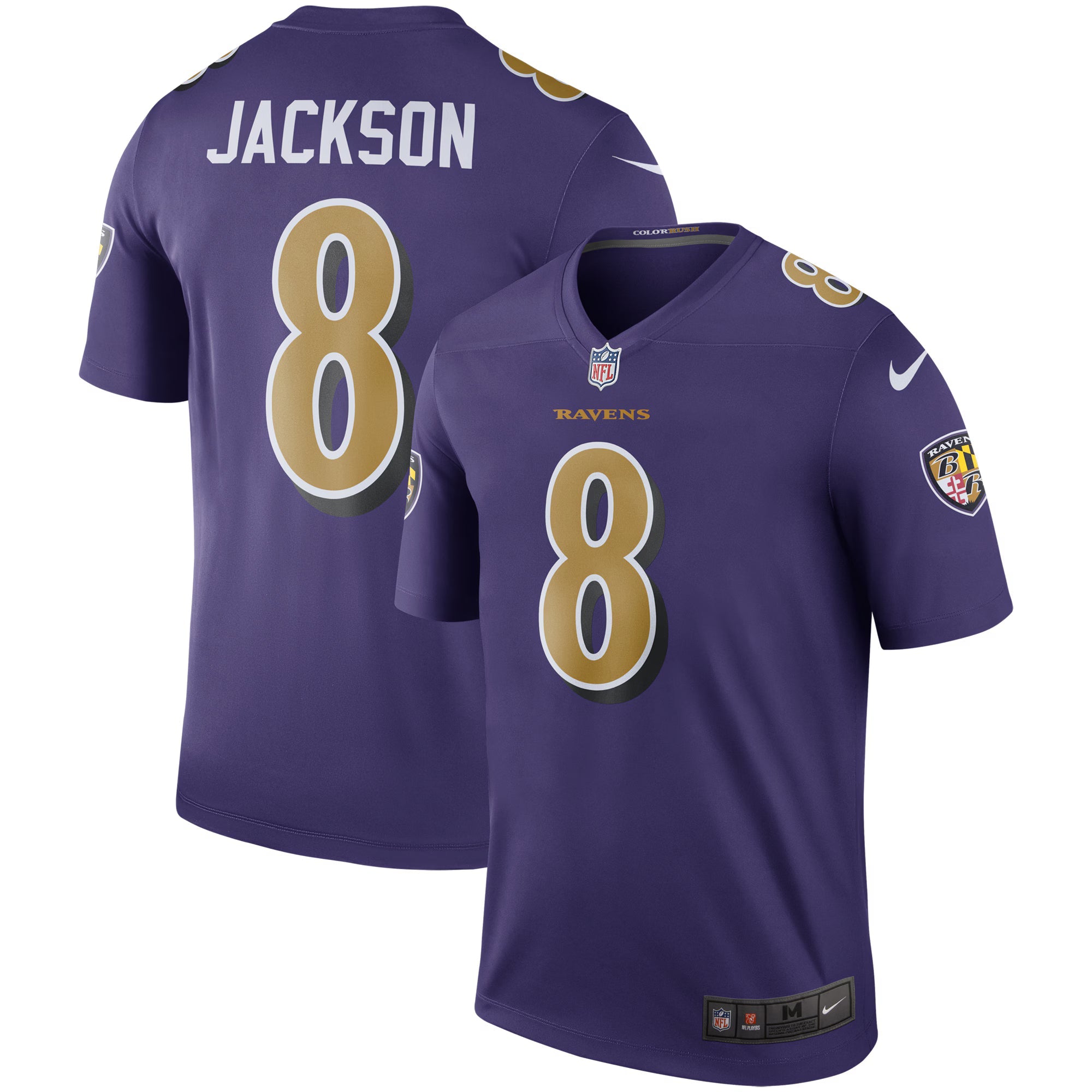 Baltimore Ravens Lamar Jackson Purple Legend Player Performance Top