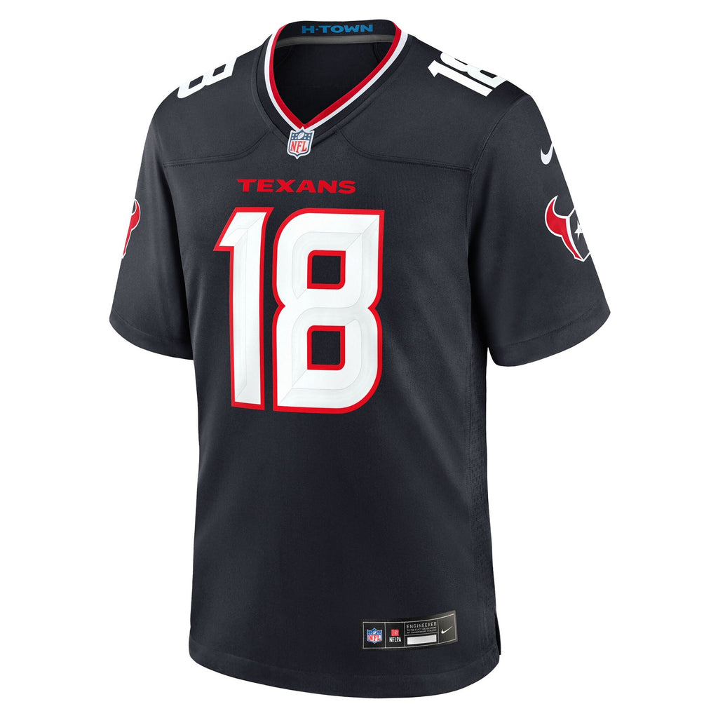 Houston Texans Graham Mertz Navy Team Game Jersey
