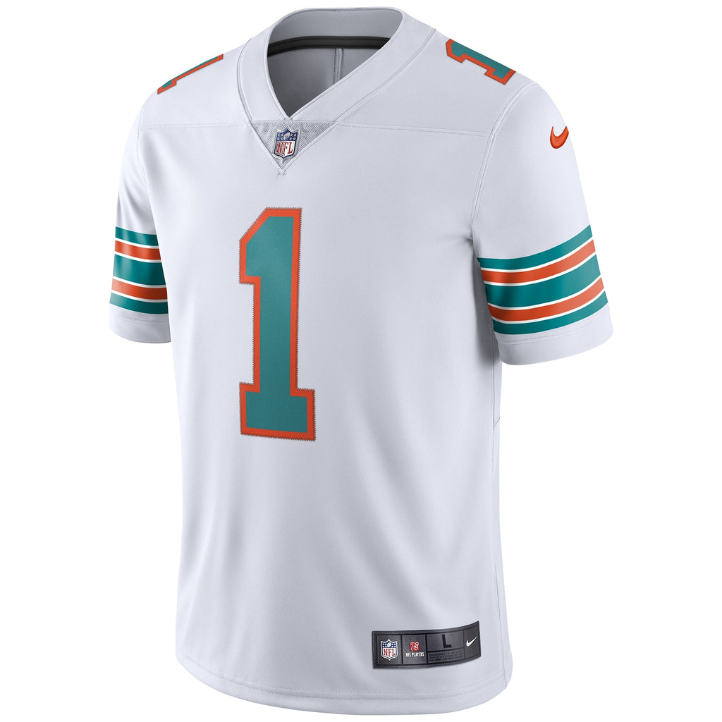 Miami Dolphins Tua Tagovailoa White 2nd Alternate Vapor Limited Jersey