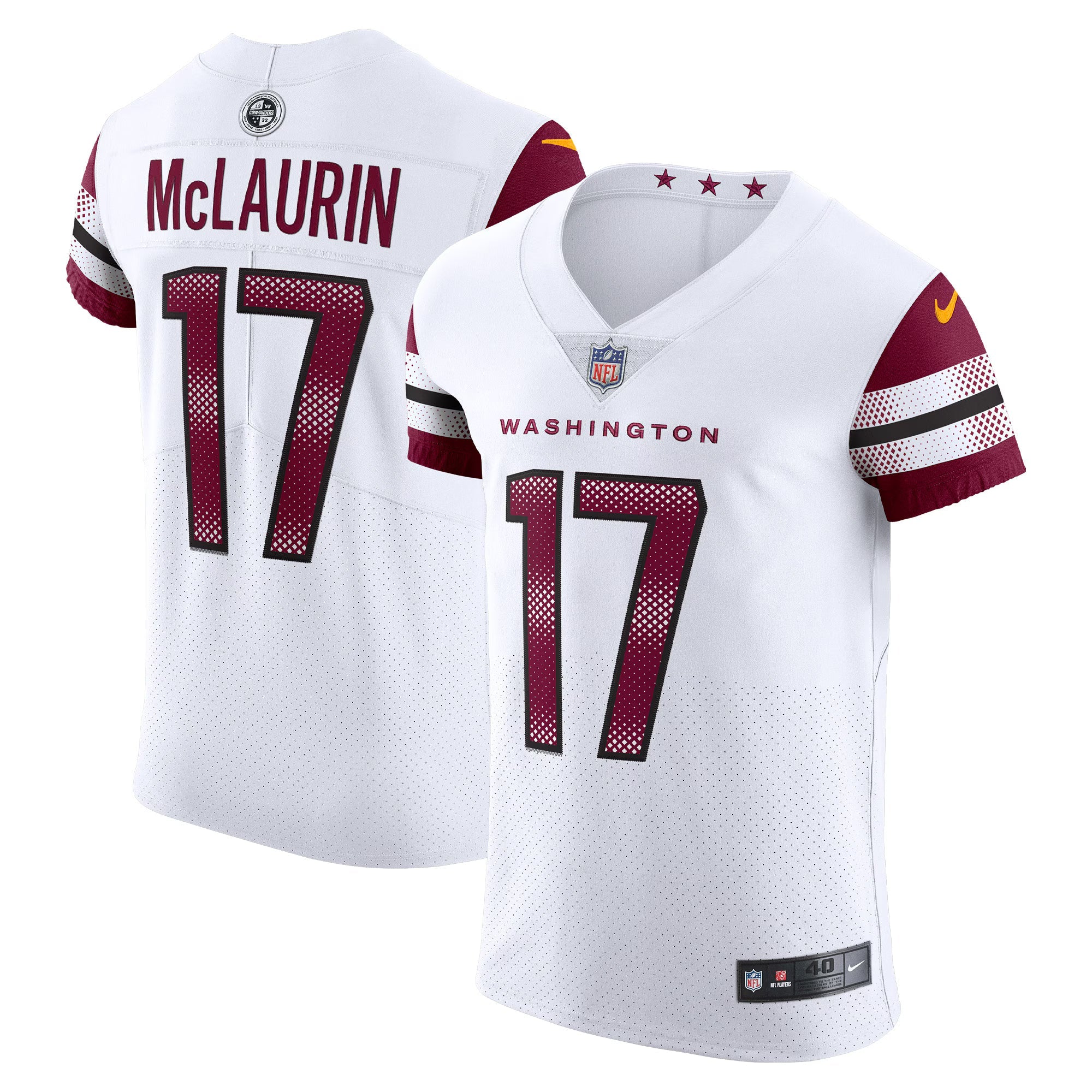 Washington Commanders Terry McLaurin White Vapor Elite Jersey
