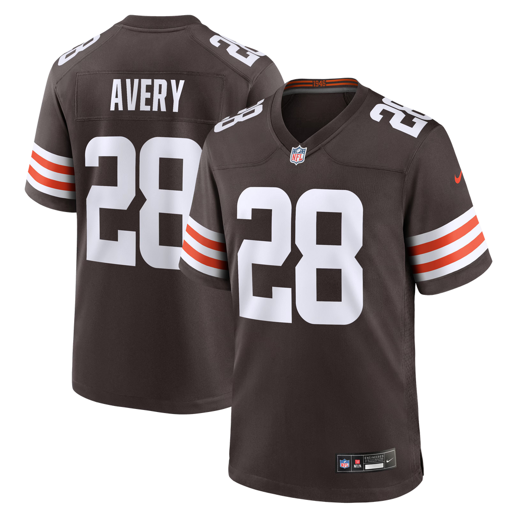 Cleveland Browns Tre Avery Brown Team Game Jersey