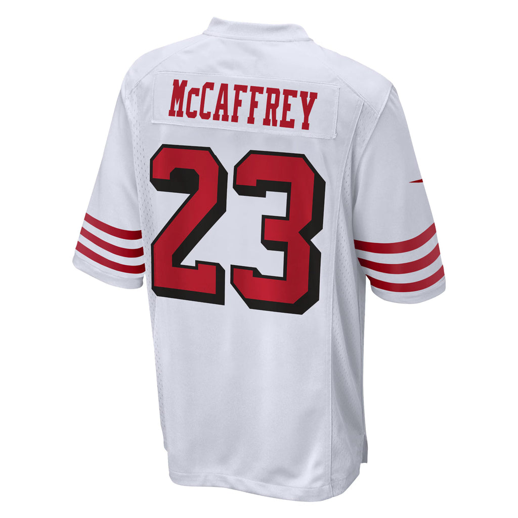 San Francisco 49ers Christian McCaffrey White Game Jersey