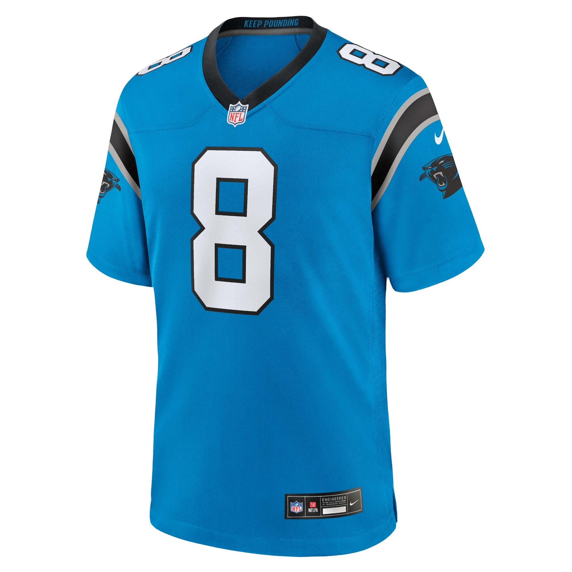 Carolina Panthers Jaycee Horn Blue Alternate Game Jersey