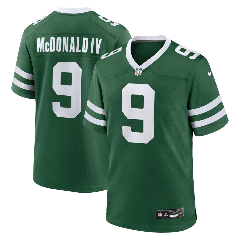 New York Jets Will McDonald IV Legacy Green Team Game Jersey