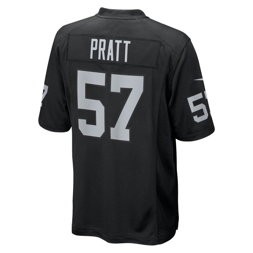 Las Vegas Raiders Germaine Pratt Black Team Game Jersey