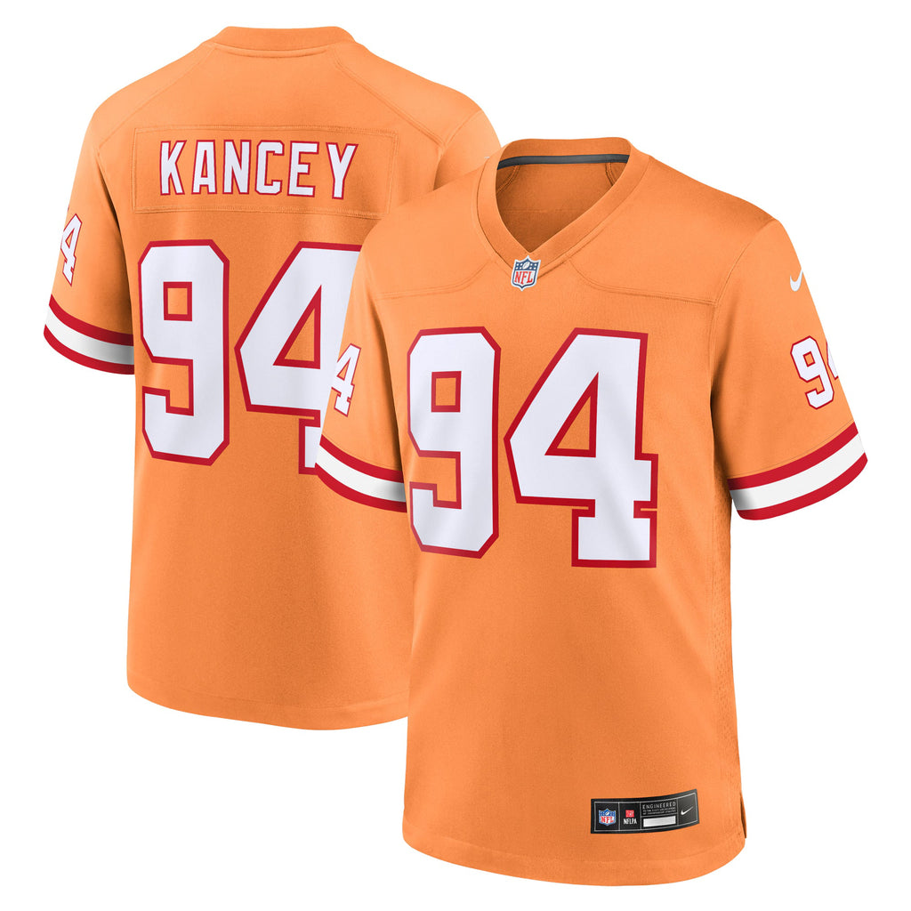 Tampa Bay Buccaneers Calijah Kancey Orange Alternate Game Jersey