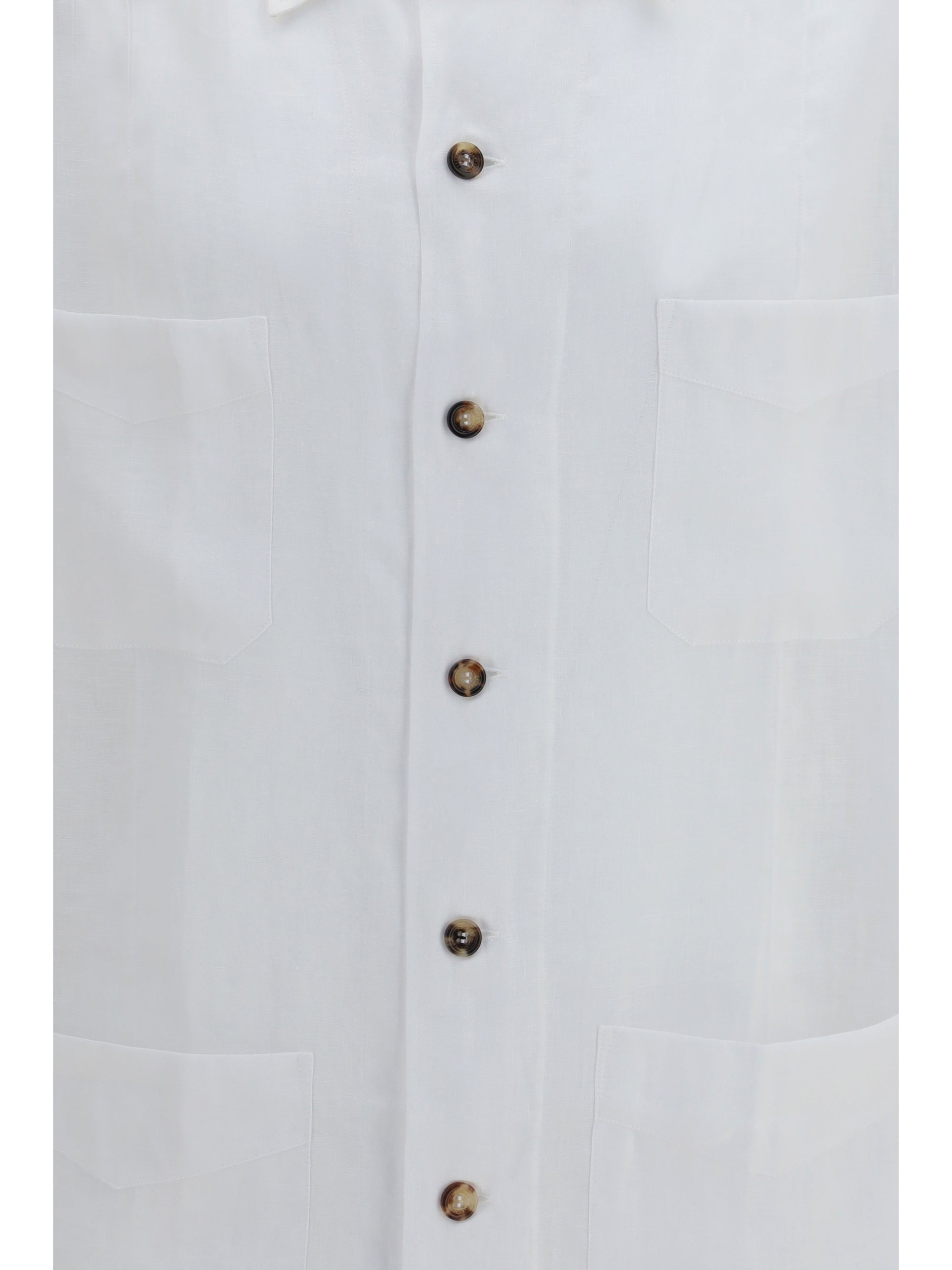 Brunello Cucinelli Men Linen Shirt