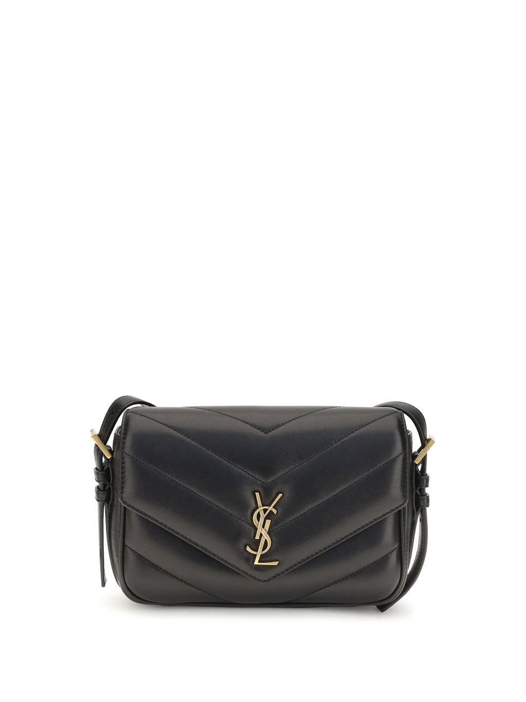 Saint Laurent Women Loulou Cassandre Toy Lambskin Shoulder Bag