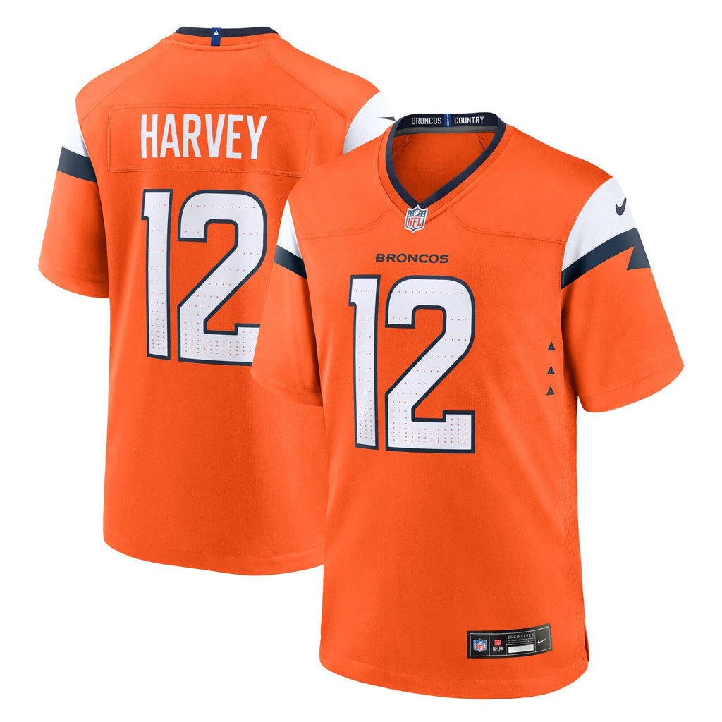 Denver Broncos RJ Harvey Orange Team Game Jersey