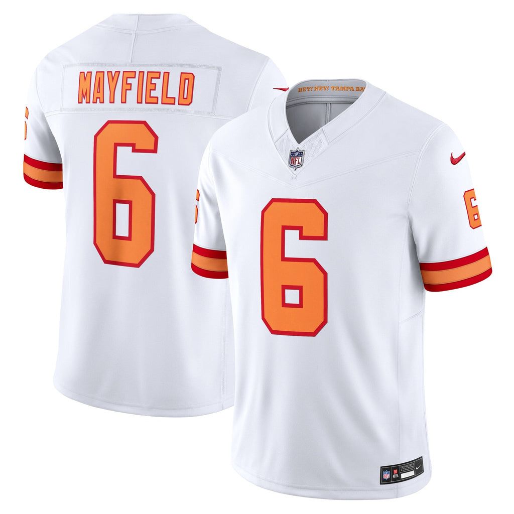 76 Tampa Bay Buccaneers Baker Mayfield White Vapor F.U.S.E. Player Limited Jersey