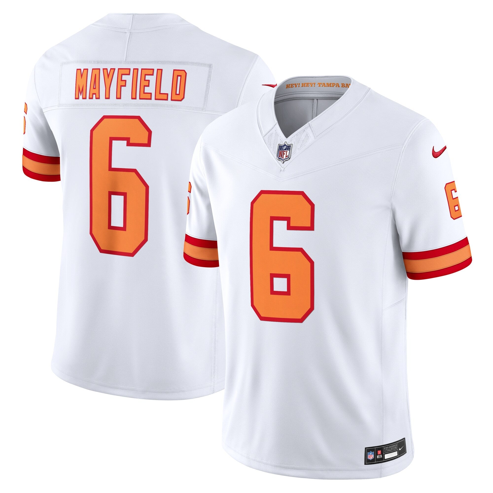 76 Tampa Bay Buccaneers Baker Mayfield White Vapor F.U.S.E. Player Limited Jersey
