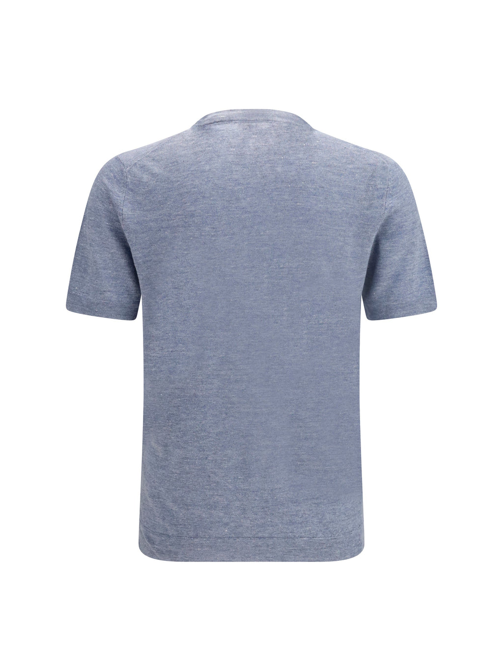 Brunello Cucinelli Men Linen And Cotton Crewneck T-Shirt
