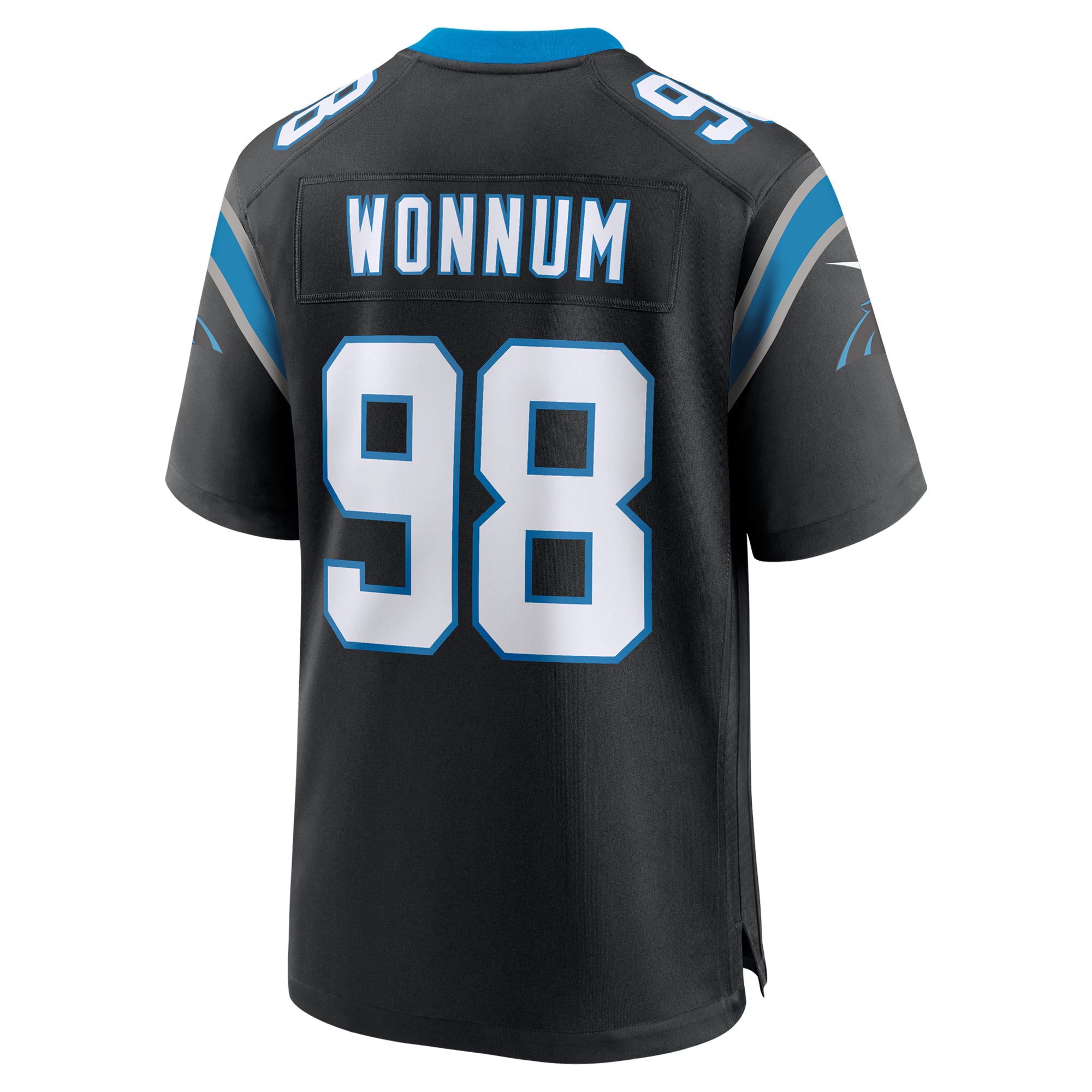 Carolina Panthers D.J. Wonnum Black Game Jersey