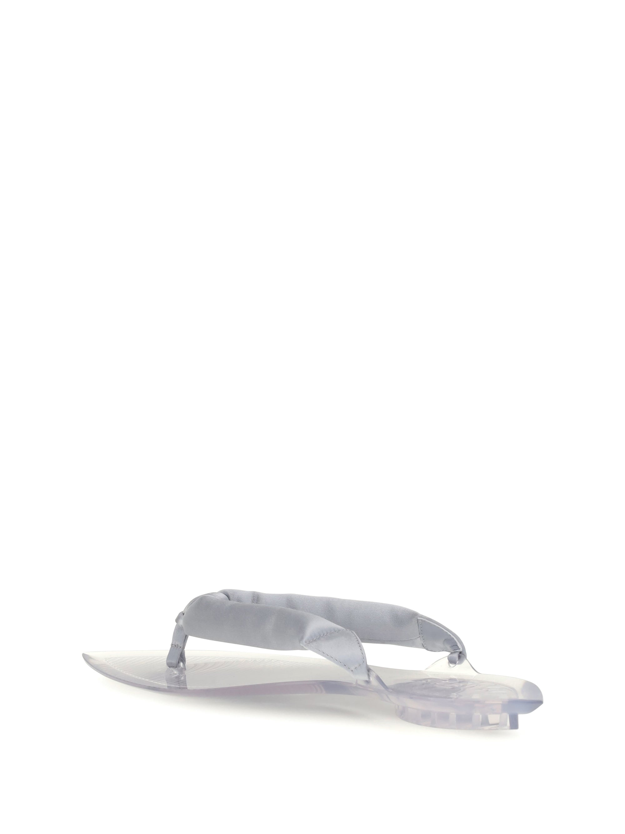 Alaïa Women Satin Flip-Flop Sandals