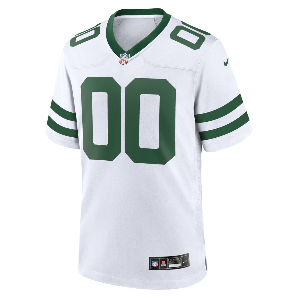 New York Jets Legacy White Custom Game Jersey