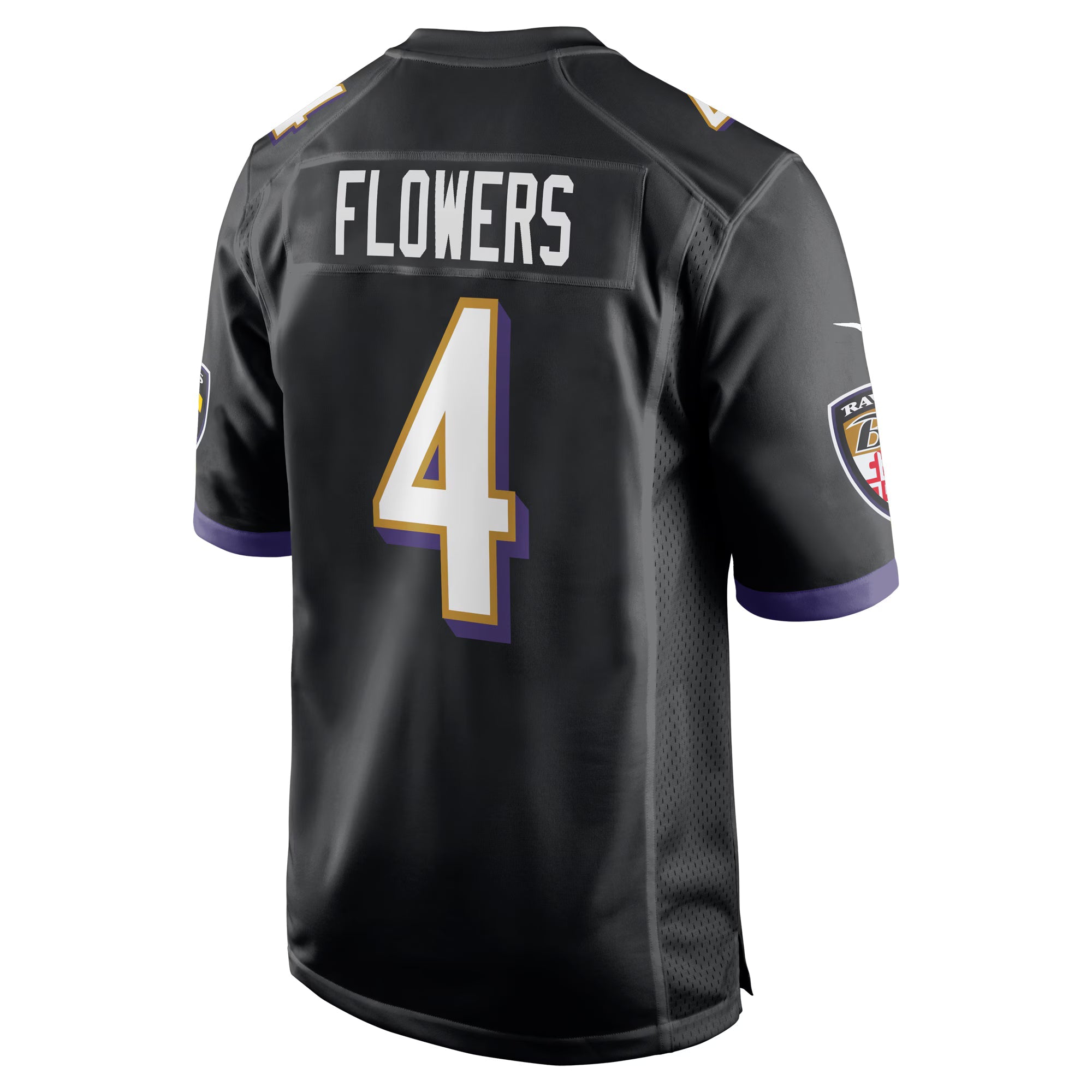 Baltimore Ravens Zay Flowers Black Alternate Game Jersey