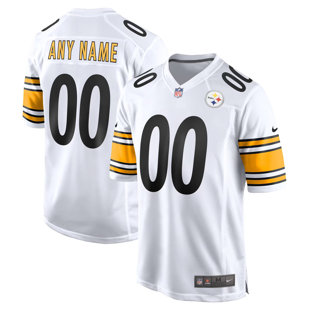 Pittsburgh Steelers White Game Custom Jersey