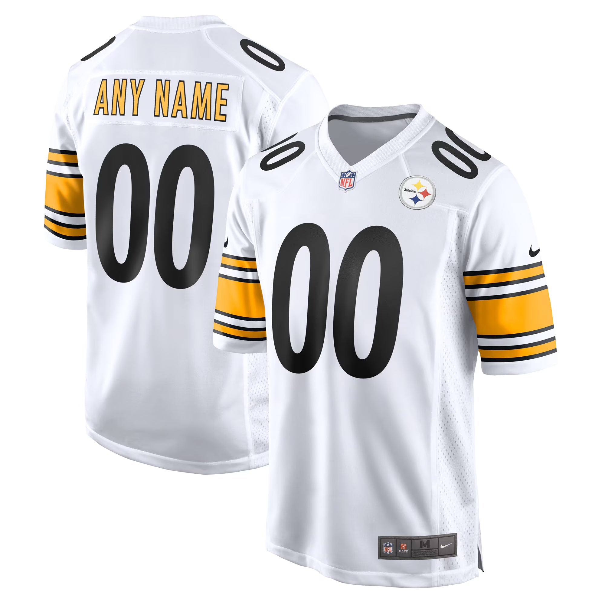 Pittsburgh Steelers White Game Custom Jersey