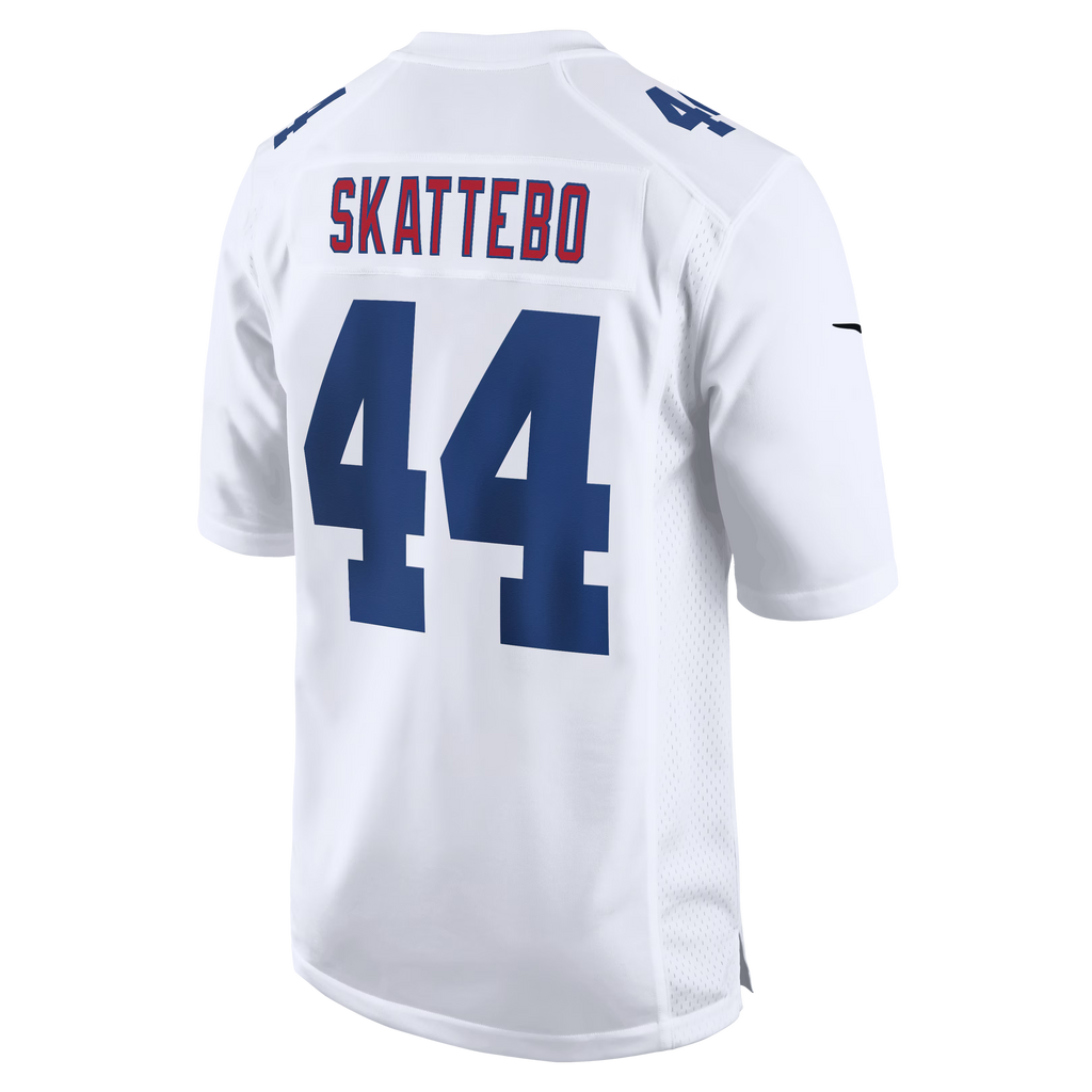 New York Giants Cam Skattebo Tundra White Fashion Game Jersey