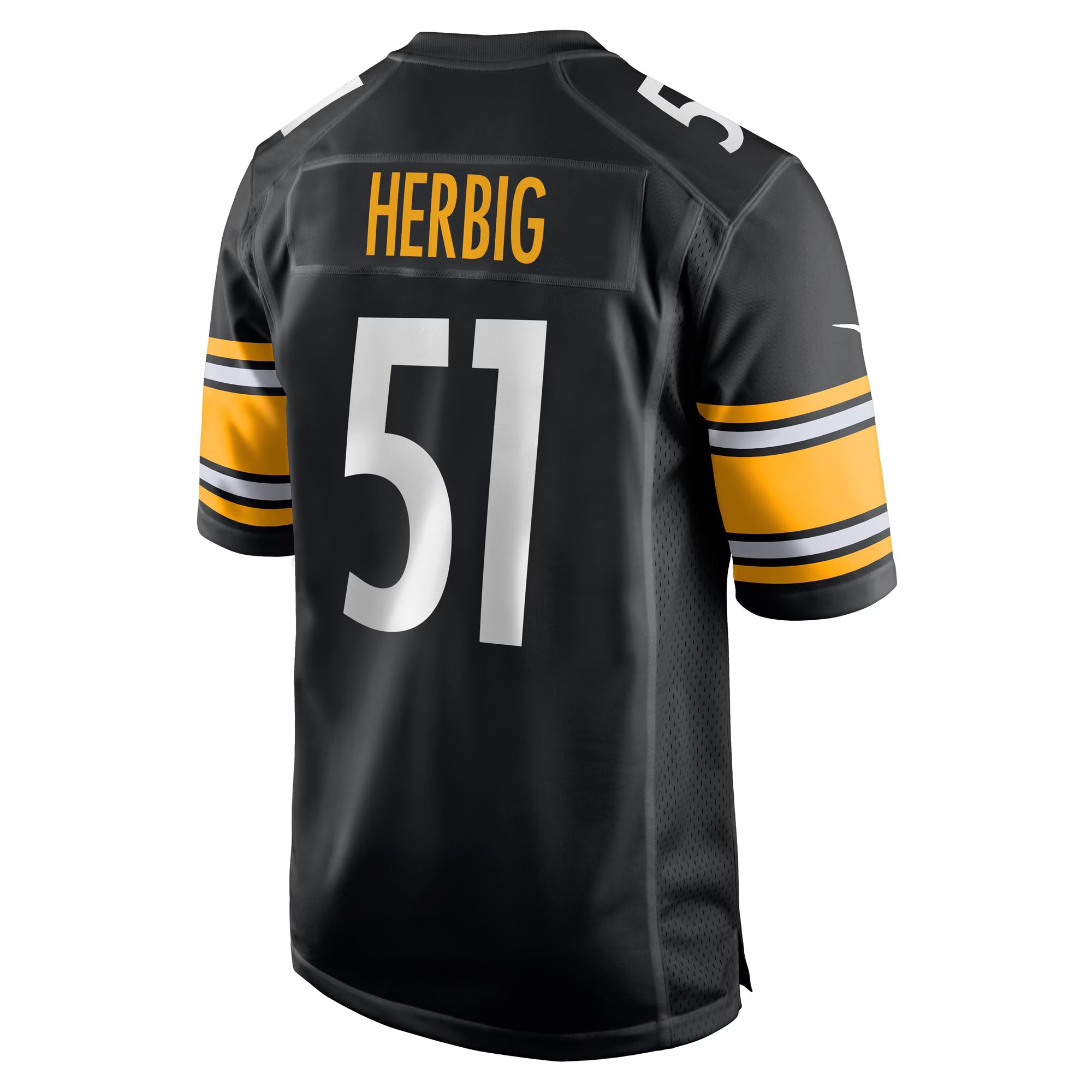Pittsburgh Steelers Nick Herbig Black Game Jersey