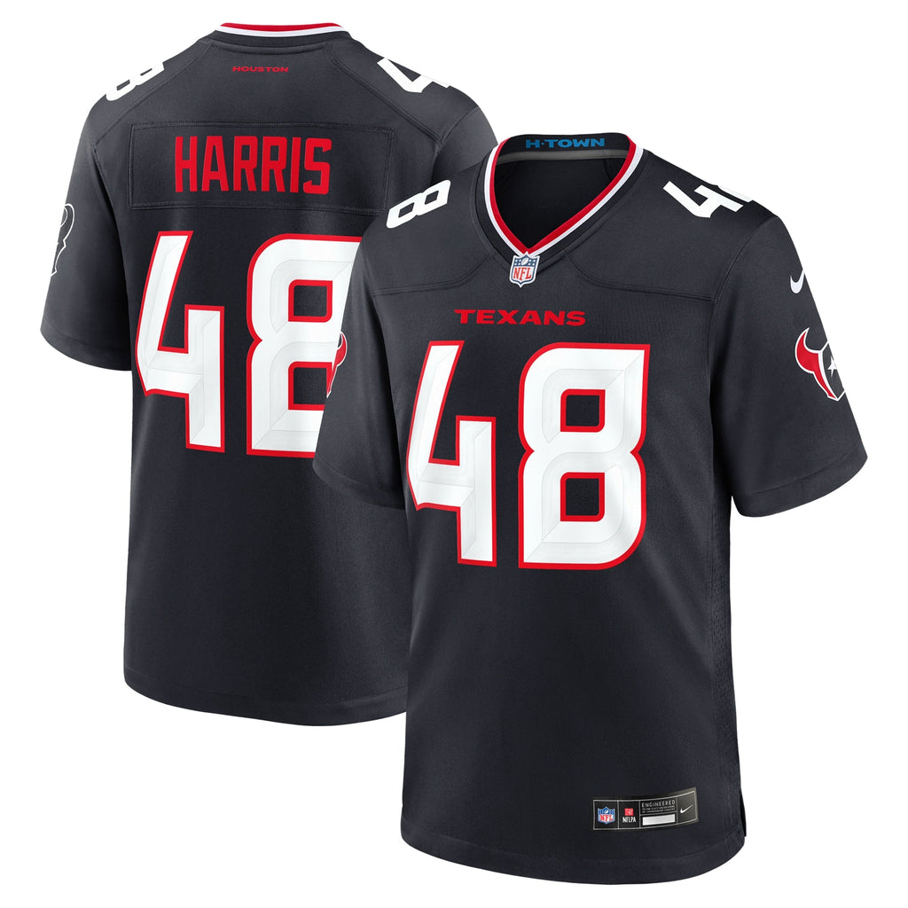 Houston Texans Christian Harris Navy Team Game Jersey