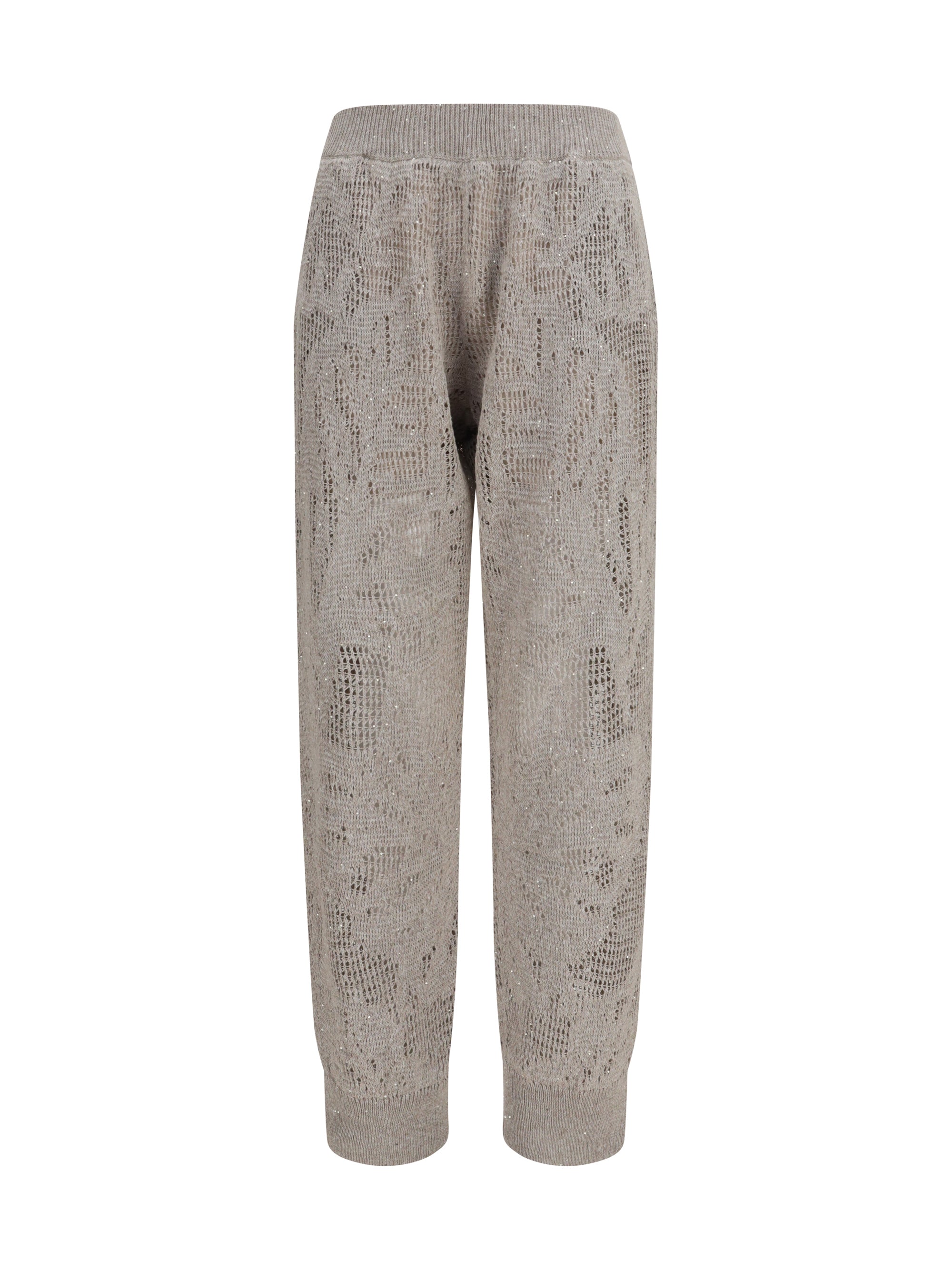 Brunello Cucinelli Women Track Dazzling Water Lillies Pants