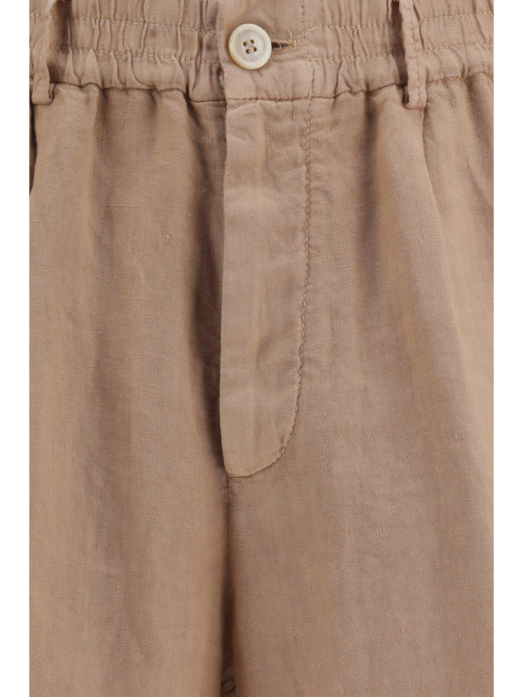 Brunello Cucinelli Men Lightweight Délavé Linen Shorts