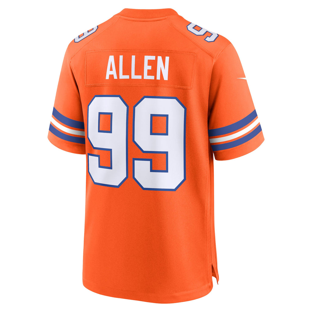 Denver Broncos Zach Allen Orange Alternate Game Jersey