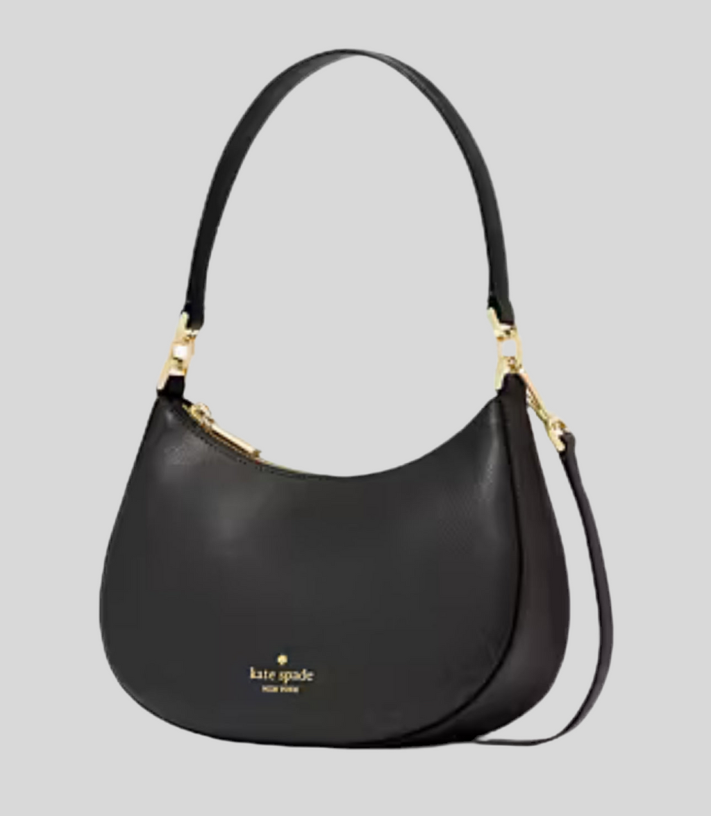NWT Kate Spade Paige Convertible Medium Leather Crossbody In Black