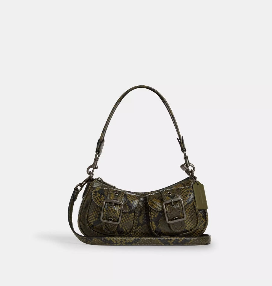 NWT Coach Leather Ashton Bag With Snake Print