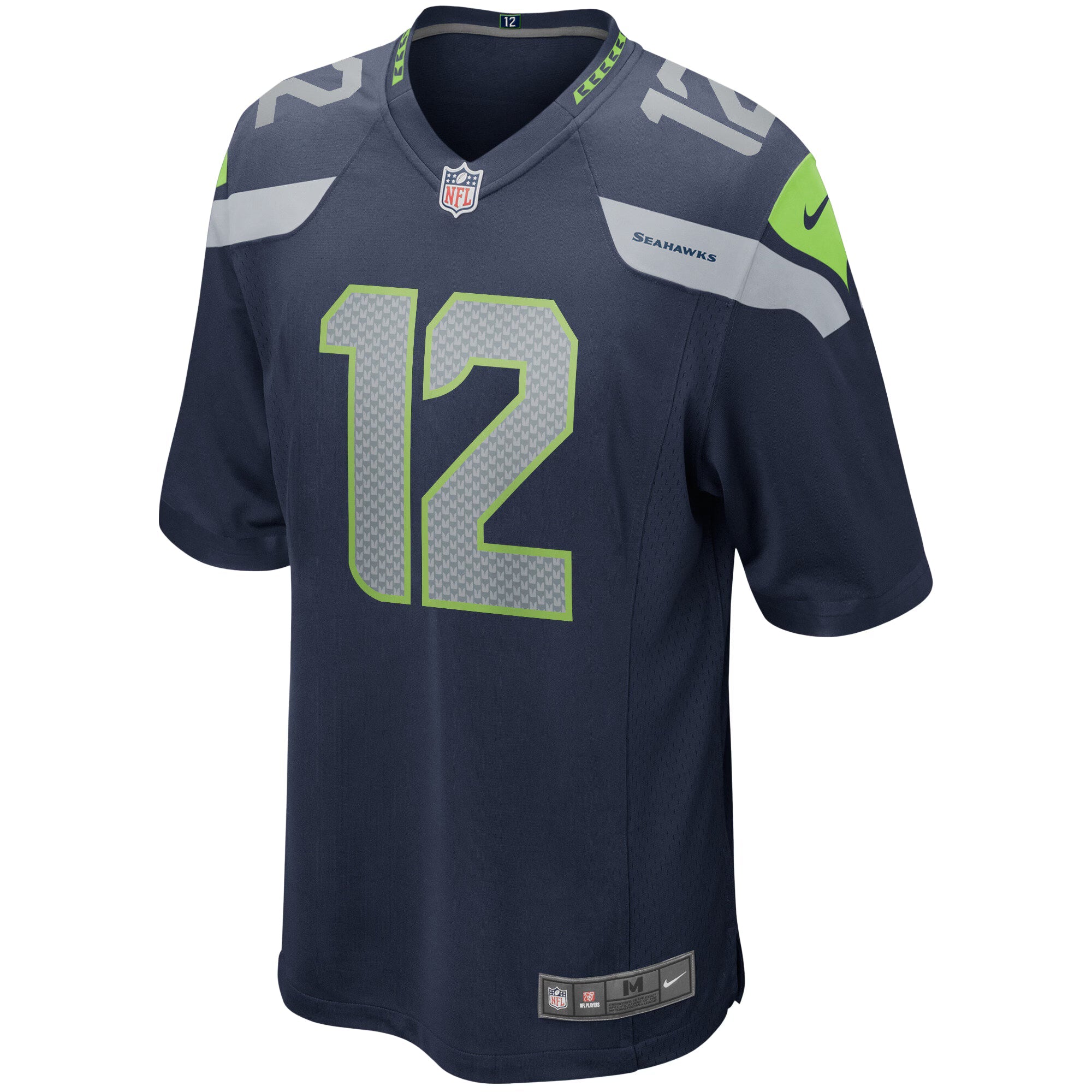 Seattle Seahawks 12s College Navy Team Game Jersey