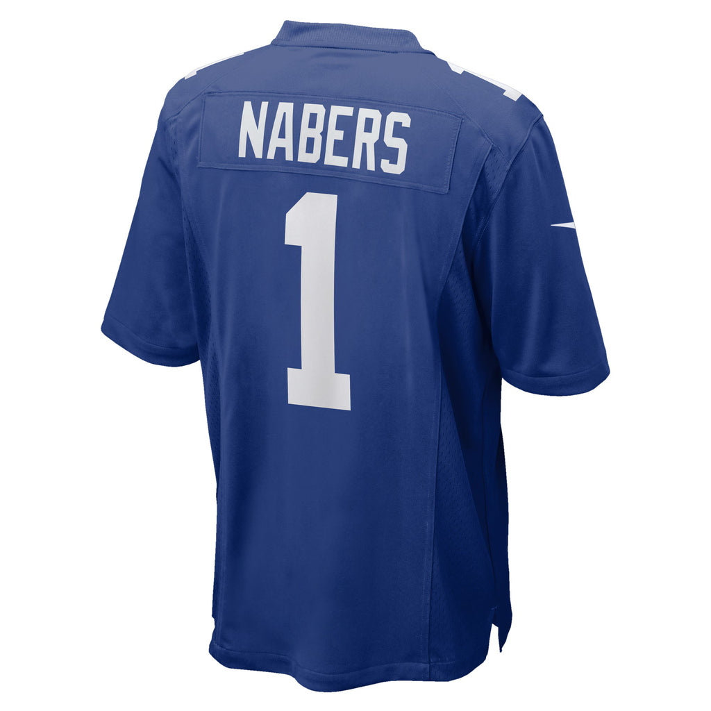 New York Giants Malik Nabers Royal Player Game Jersey