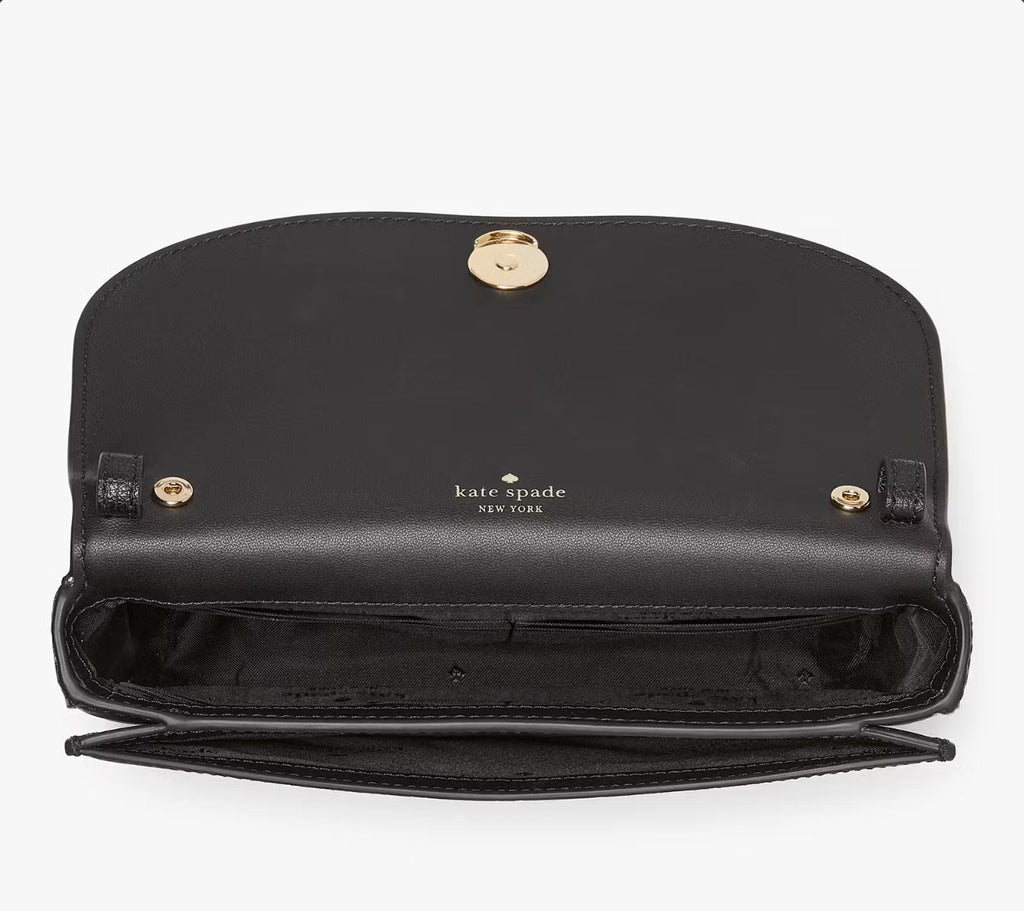 NWT Kate Spade Kristi Crossbody Leather Bag In Black