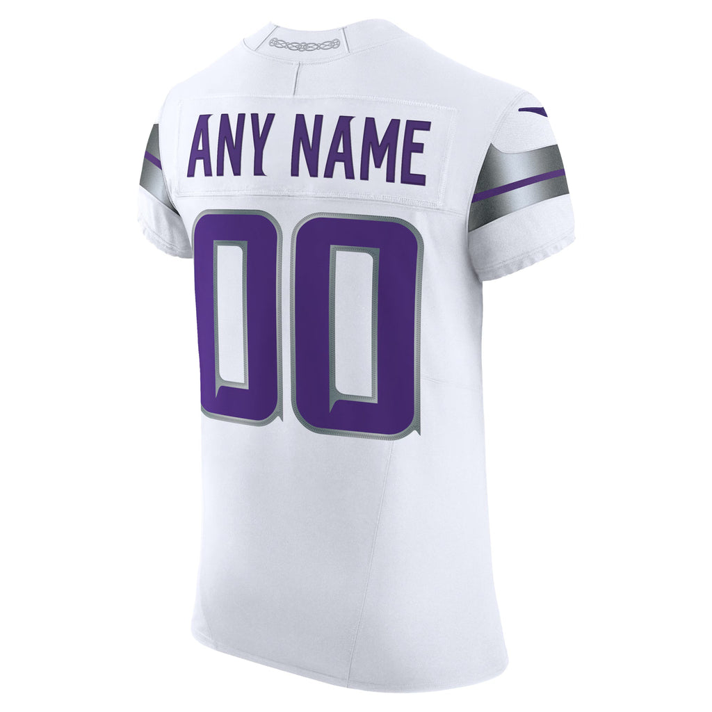 Minnesota Vikings White Vapor F.U.S.E. Elite Custom Jersey