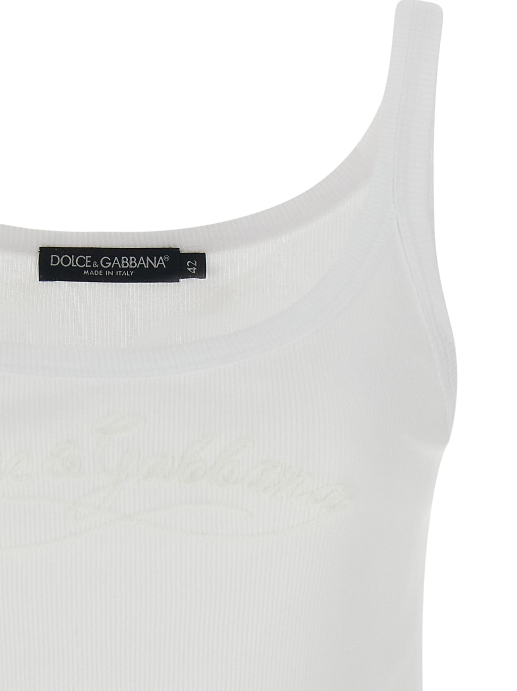 Dolce & Gabbana Women Logo Embroidery Tank Top