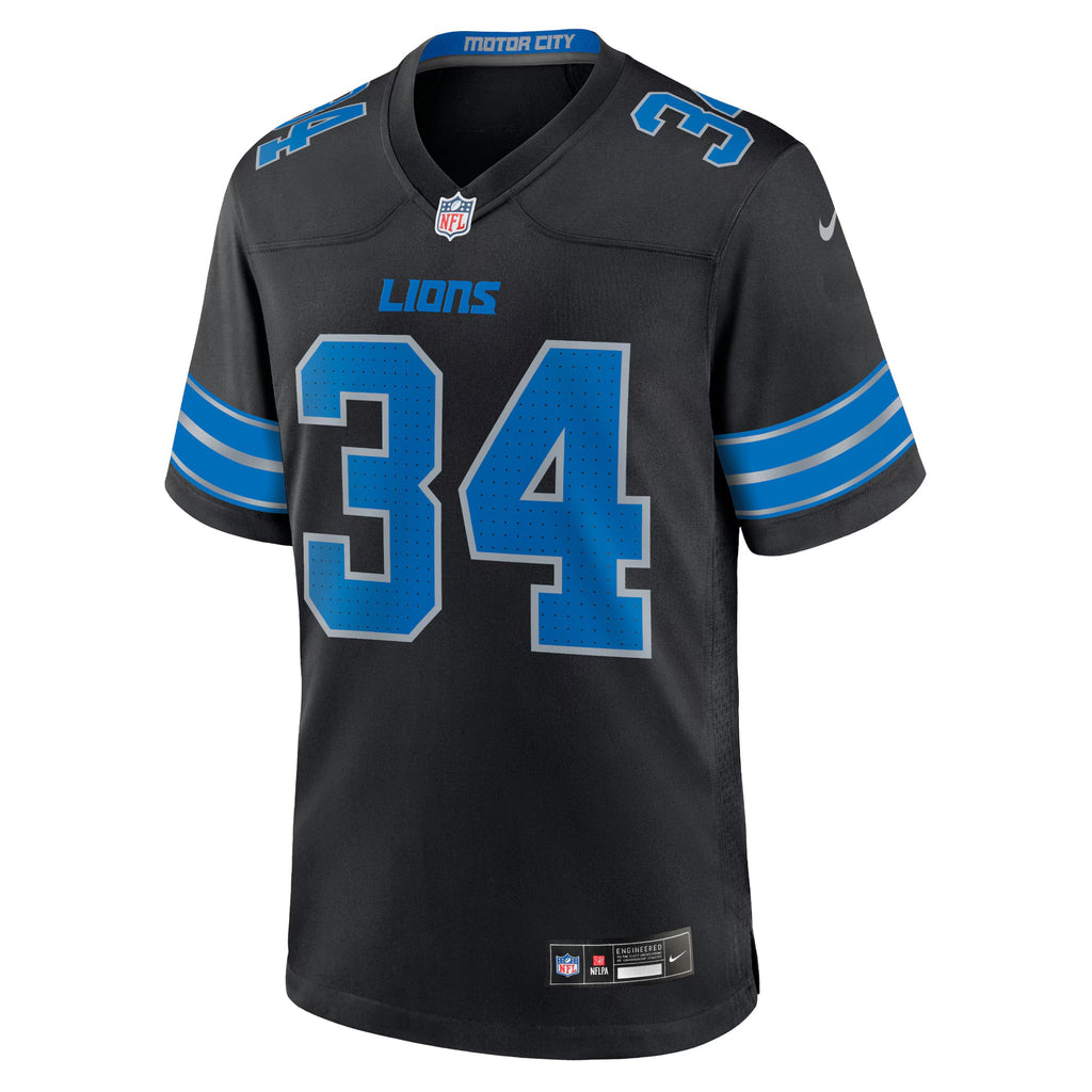 Detroit Lions Alex Anzalone Black 2nd Alternate Game Jersey