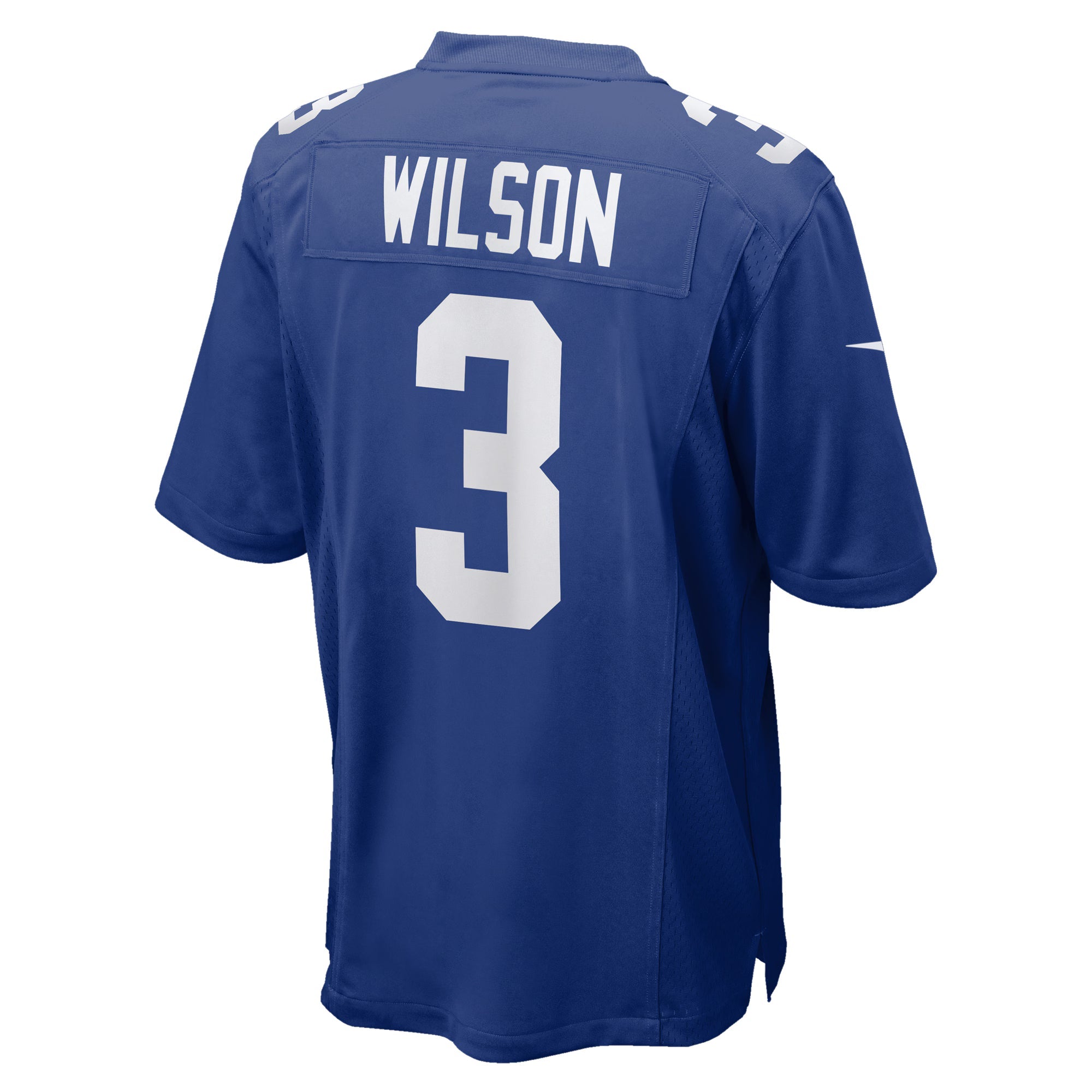 New York Giants Russell Wilson Royal Game Jersey