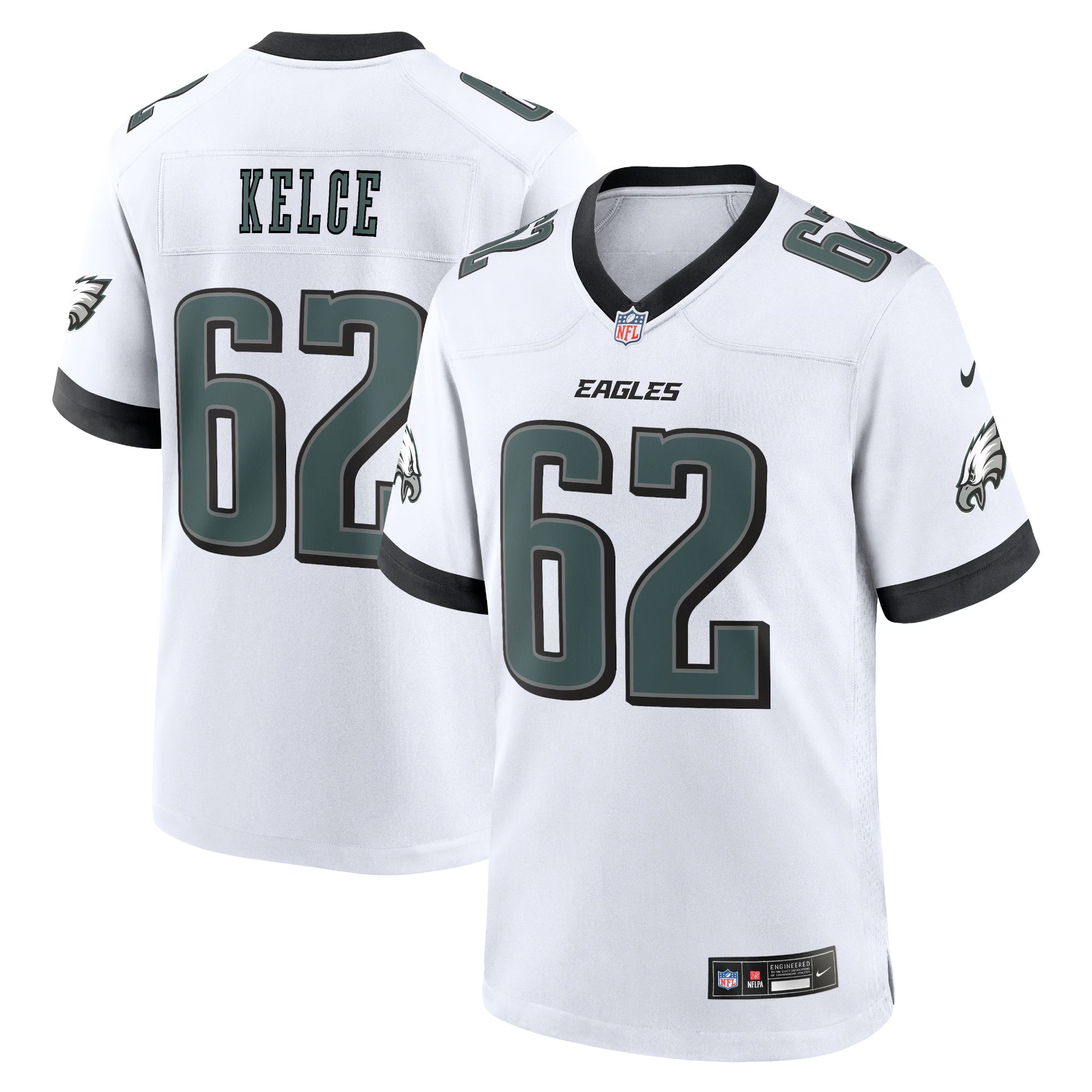 Philadelphia Eagles Jason Kelce White White Game Jersey