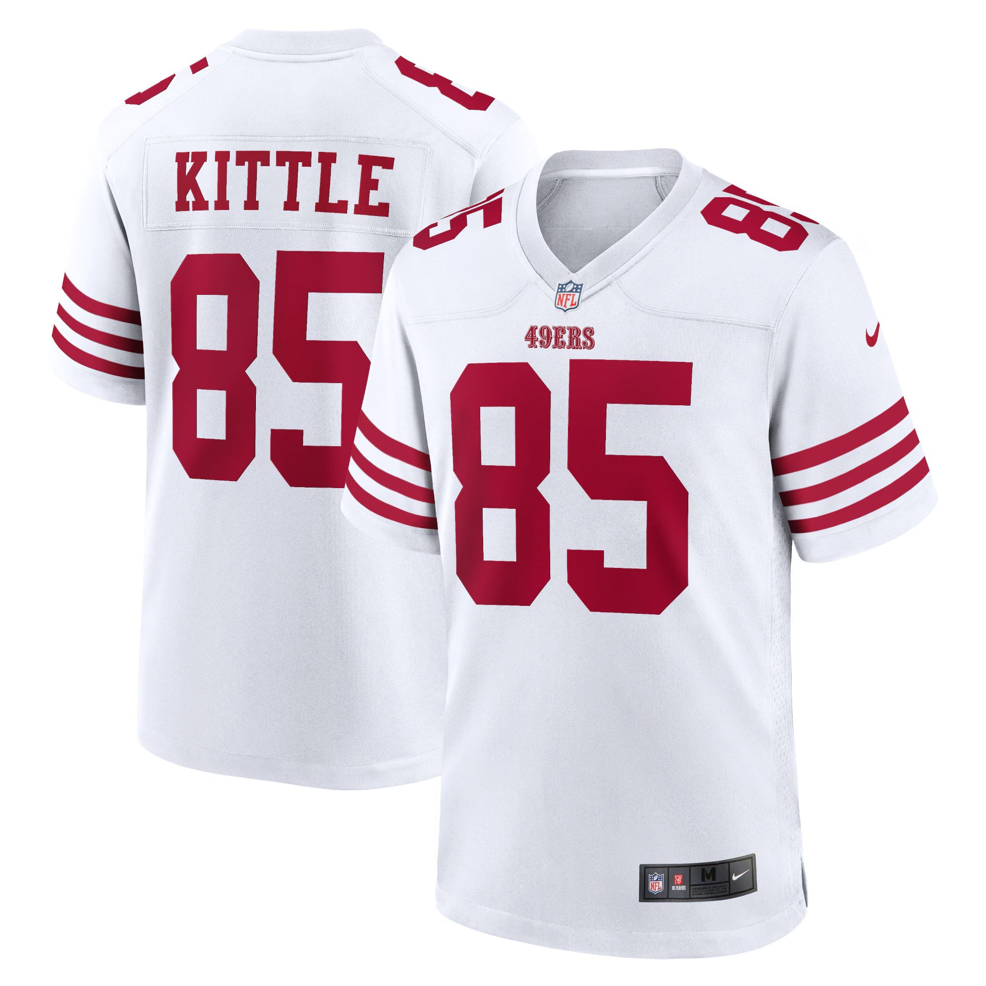 San Francisco 49ers George Kittle White Player Game Jersey